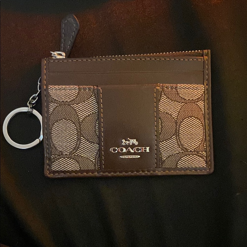 Coach Brown Card Holder